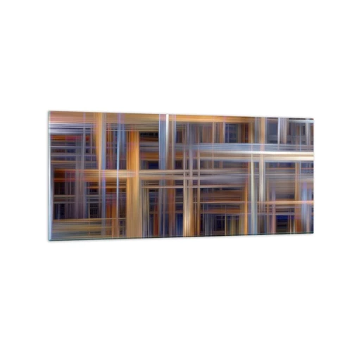 Quadro su vetro - Tessute con la luce - 120x50 cm
