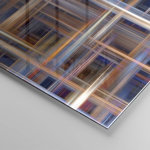 Quadro su vetro - Tessute con la luce - 120x80 cm