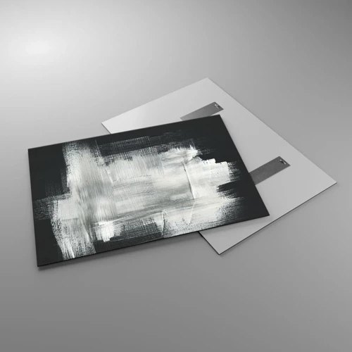 Quadro su vetro - Tessuto in verticale e in orizzontale - 100x70 cm