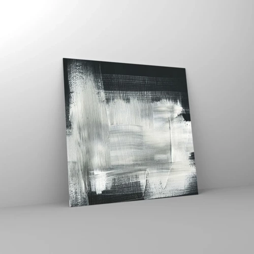 Quadro su vetro - Tessuto in verticale e in orizzontale - 30x30 cm