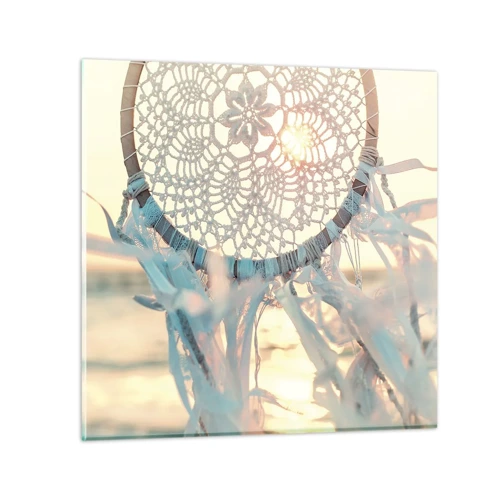 Quadro su vetro - Totem di pizzo - 50x50 cm