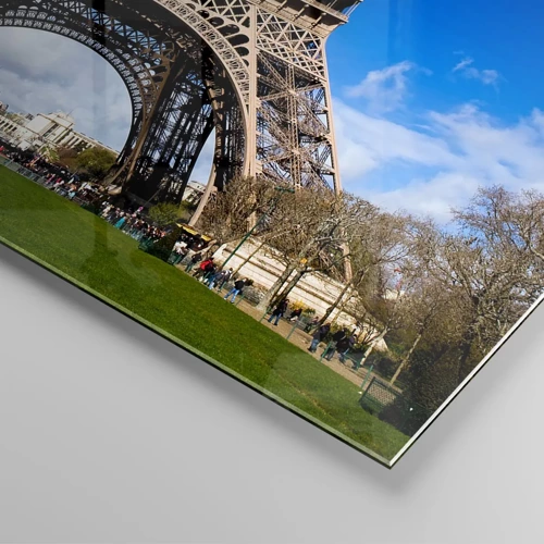 Quadro su vetro - Tutta Parigi ai suoi piedi - 100x40 cm