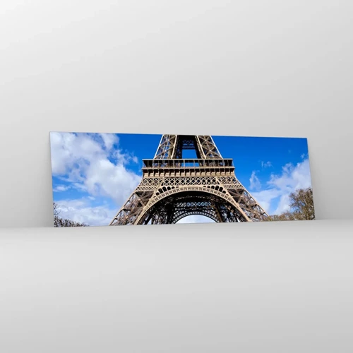 Quadro su vetro - Tutta Parigi ai suoi piedi - 160x50 cm