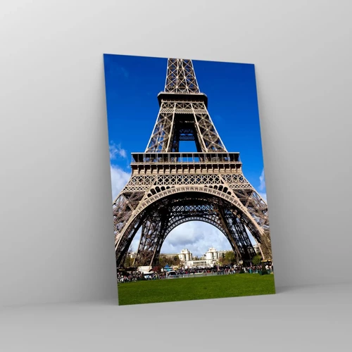 Quadro su vetro - Tutta Parigi ai suoi piedi - 70x100 cm
