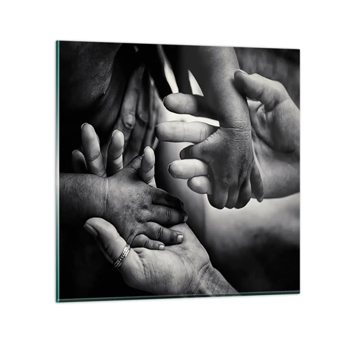 Quadro su vetro - Umanità - 30x30 cm