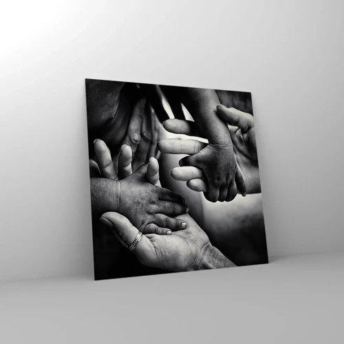 Quadro su vetro - Umanità - 50x50 cm