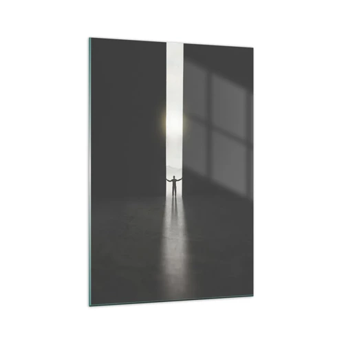 Quadro su vetro - Un passo verso un chiaro futuro - 70x100 cm
