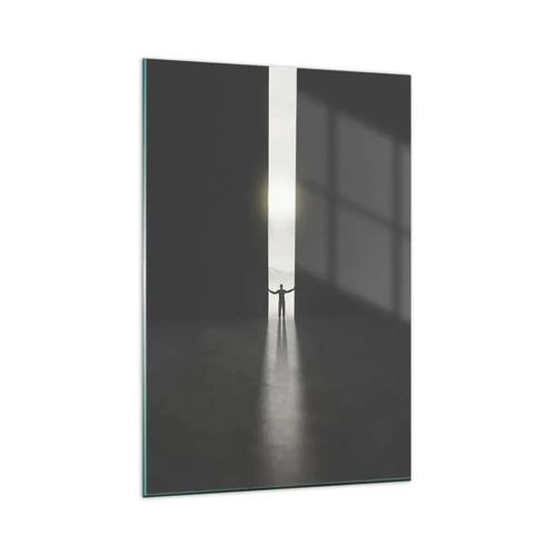 Quadro su vetro - Un passo verso un chiaro futuro - 80x120 cm