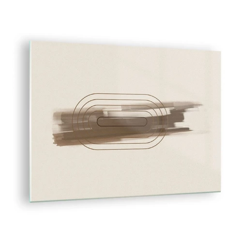 Quadro su vetro - Un soffio di grigio - 70x50 cm