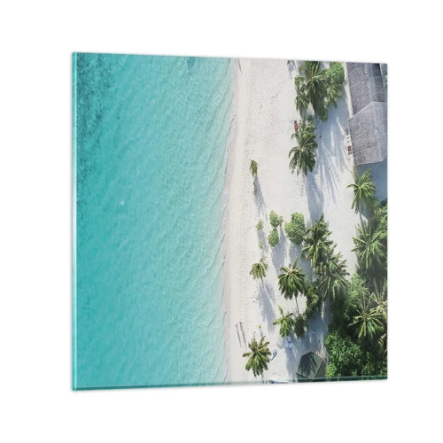 Quadro su vetro - Vacanze in paradiso - 30x30 cm