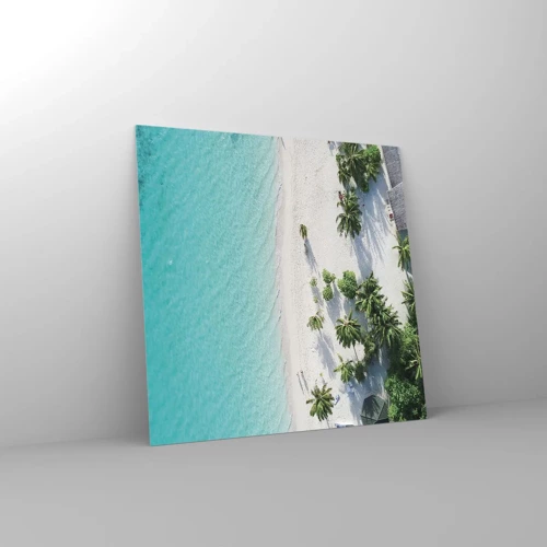 Quadro su vetro - Vacanze in paradiso - 50x50 cm