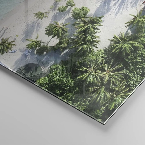 Quadro su vetro - Vacanze in paradiso - 70x70 cm