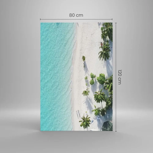 Quadro su vetro - Vacanze in paradiso - 80x120 cm