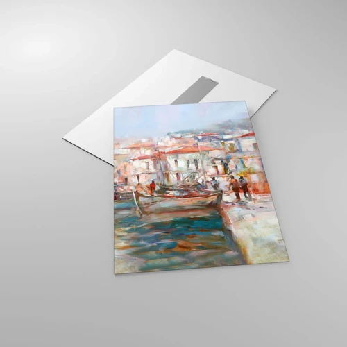 Quadro su vetro - Vacanze in pastello - 50x70 cm