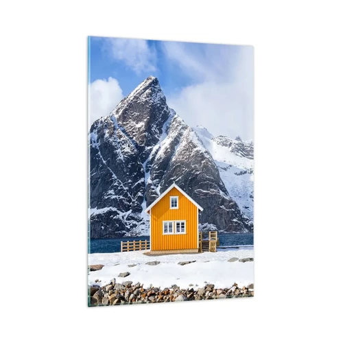 Quadro su vetro - Vacanze scandinave - 80x120 cm