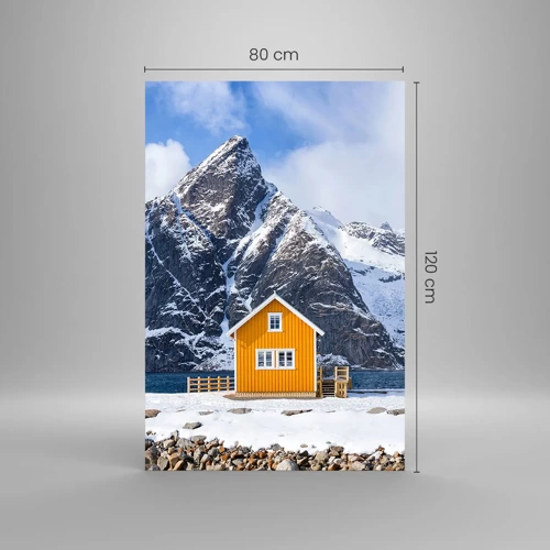 Quadro su vetro - Vacanze scandinave - 80x120 cm