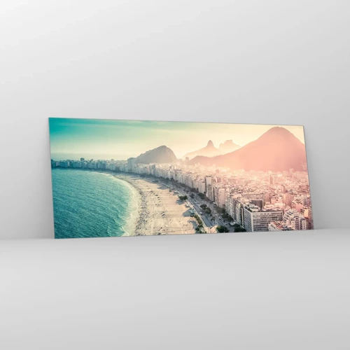 Quadro su vetro - Vacanze senza fine a Rio - 100x40 cm