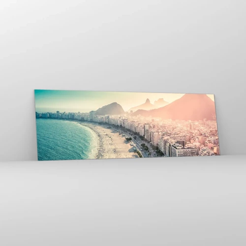 Quadro su vetro - Vacanze senza fine a Rio - 90x30 cm