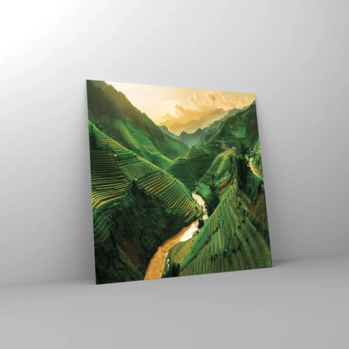 Quadro su vetro - Valle del Vietnam - 30x30 cm