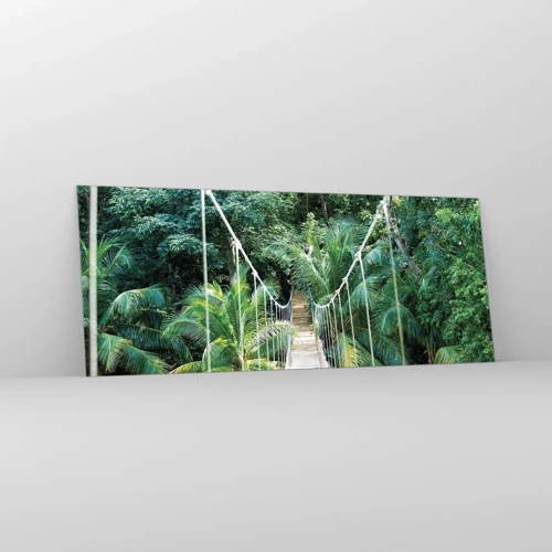 Quadro su vetro - Welcome to the jungle! - 100x40 cm