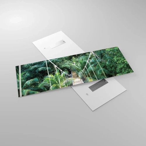 Quadro su vetro - Welcome to the jungle! - 140x50 cm