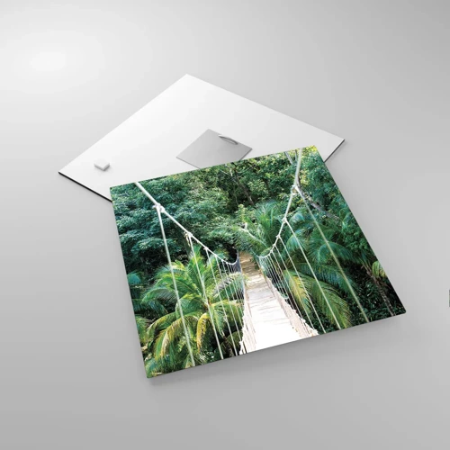 Quadro su vetro - Welcome to the jungle! - 30x30 cm
