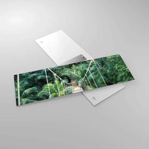 Quadro su vetro - Welcome to the jungle! - 90x30 cm