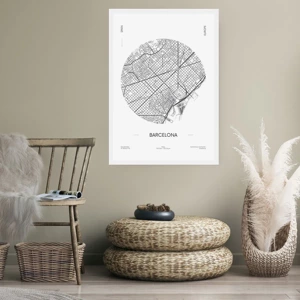 Poster - Anatomia di Barcellona - 40x50 cm