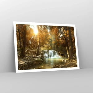 Poster - Cascata nel parco - 100x70 cm