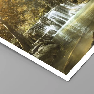 Poster - Cascata nel parco - 100x70 cm