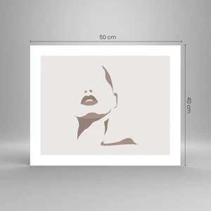 Poster - Fatta di luce e ombra - 50x40 cm