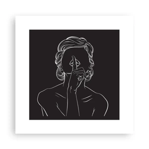 Poster - Il bello emerge nel silenzio - 30x30 cm