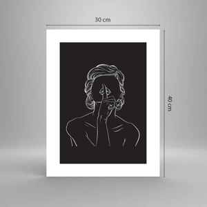 Poster - Il bello emerge nel silenzio - 30x40 cm