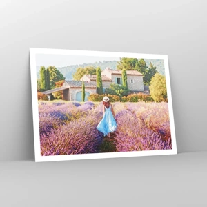 Poster - La ragazza nella lavanda - 100x70 cm