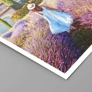 Poster - La ragazza nella lavanda - 100x70 cm