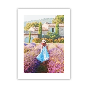 Poster - La ragazza nella lavanda - 30x40 cm