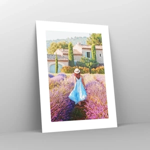 Poster - La ragazza nella lavanda - 30x40 cm