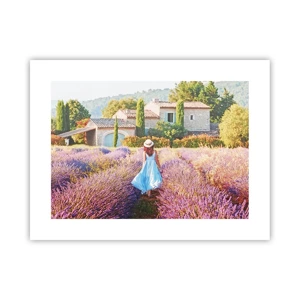 Poster - La ragazza nella lavanda - 40x30 cm