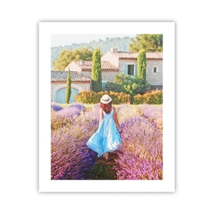 Poster - La ragazza nella lavanda - 40x50 cm