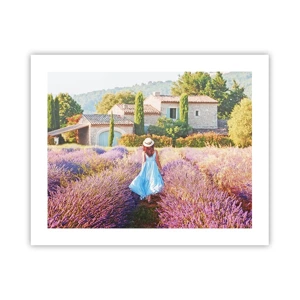 Poster - La ragazza nella lavanda - 50x40 cm