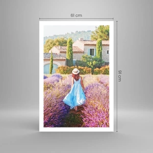 Poster - La ragazza nella lavanda - 61x91 cm