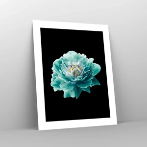 Poster - Petali blu e oro - 40x50 cm