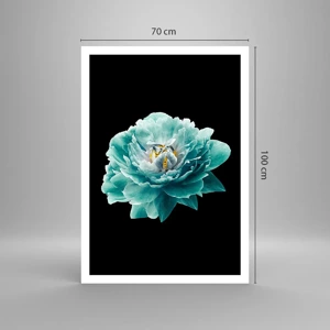 Poster - Petali blu e oro - 70x100 cm