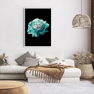 Poster - Petali blu e oro - 70x100 cm