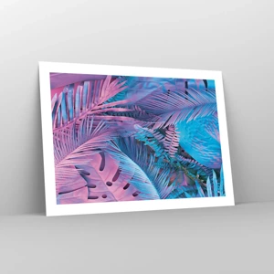 Poster - Tropici in rosa e blu - 70x50 cm