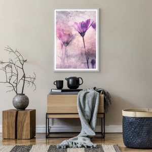 Poster in cornice bianca - Il sogno dei fiori - 50x70 cm