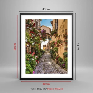 Poster in cornice nera - Angolo italiano - 40x50 cm