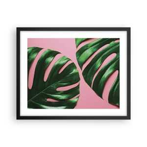 Poster in cornice nera - Appuntamento in verde - 50x40 cm