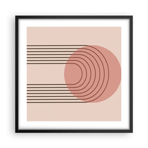 Poster in cornice nera - Attrazione irresistibile - 50x50 cm