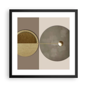 Poster in cornice nera - Equilibrio perfetto - 40x40 cm